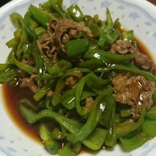 肉ピーマン炒め